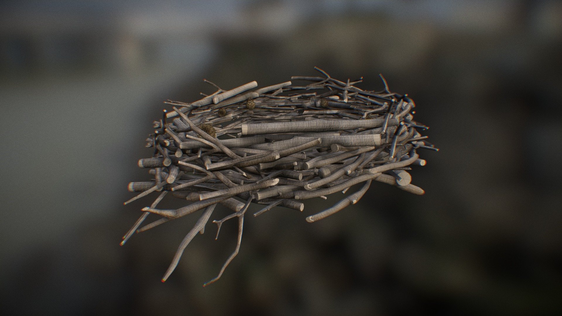 Osprey Nest Concept - Download Free 3D model by Ryley Burnett (@ryleyburnett) 3d model