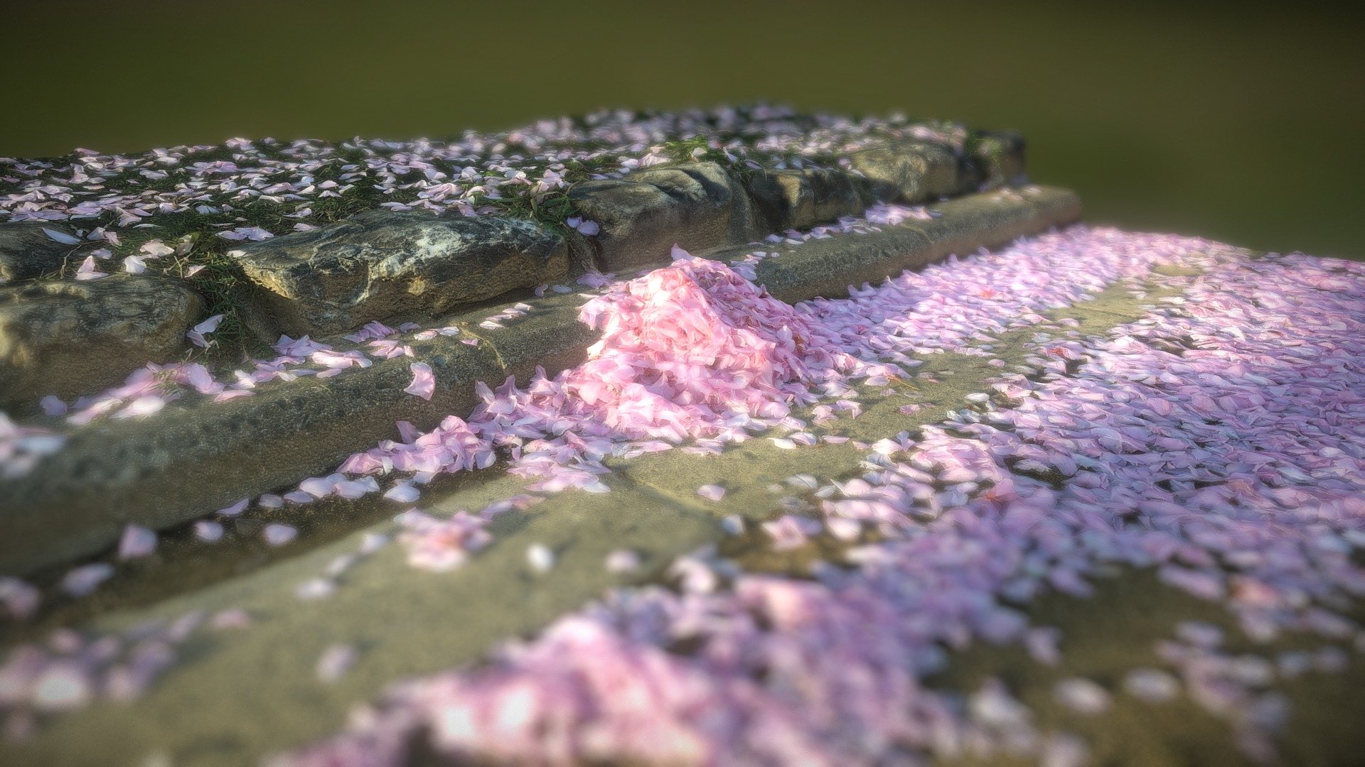桜井公園（Sakurai Park) , April - Sakura - 3D model by Yu (@FFT_kedar) 3d model
