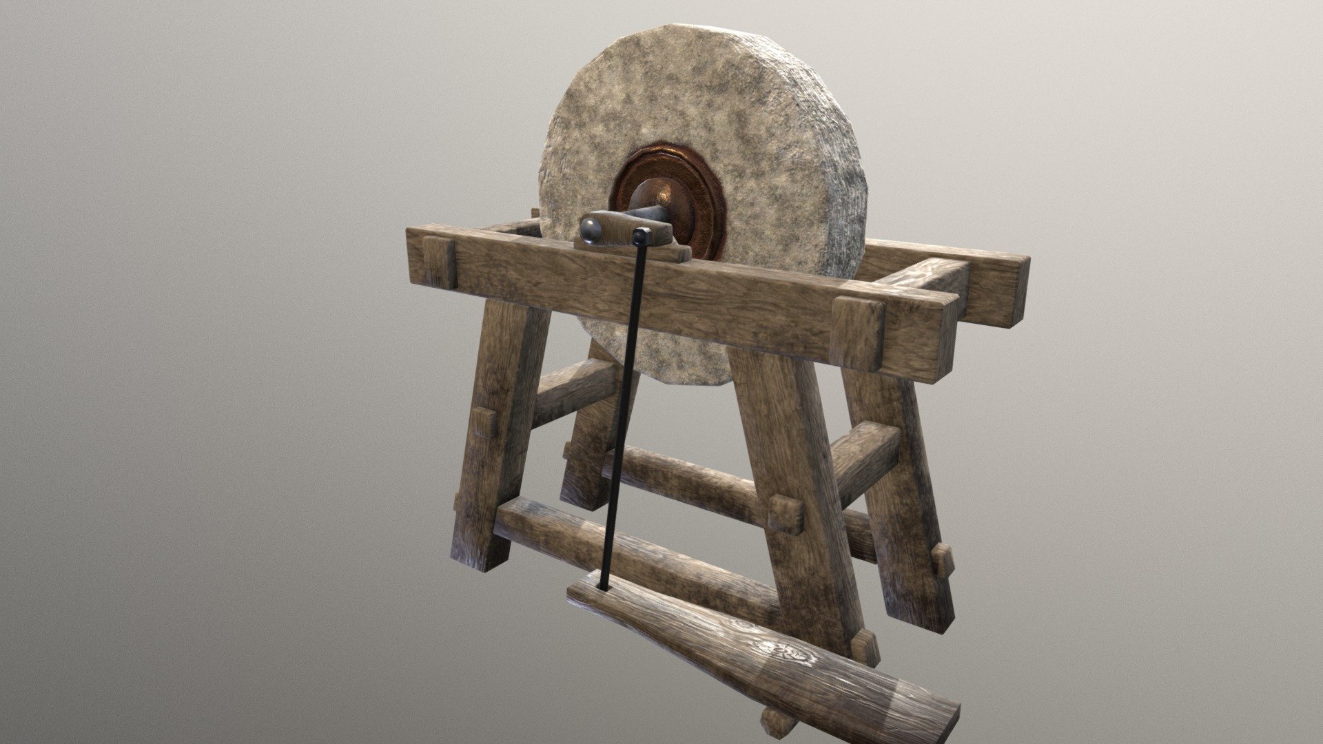 A grindstone that I made for a Unity project at school 3d model
