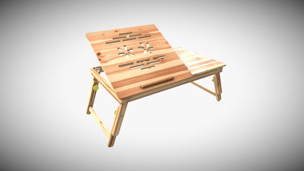 Laptop Table Bed - Download Free 3D model by Francesco Coldesina (@topfrank2013) 3d model