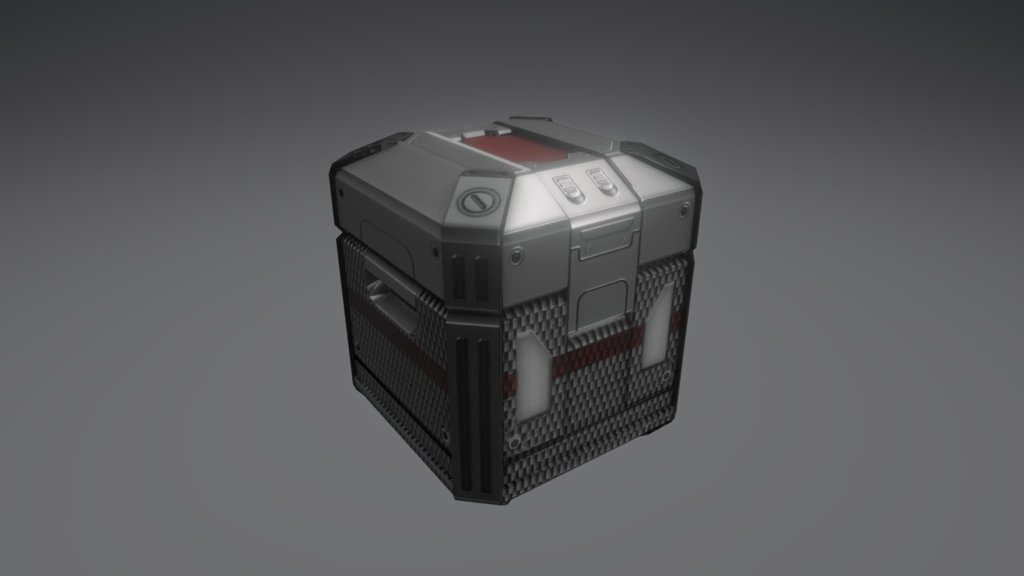Just a quick demo for a premade Sci-Fi crate to test out baking normal and ambient occlution maps 3d model