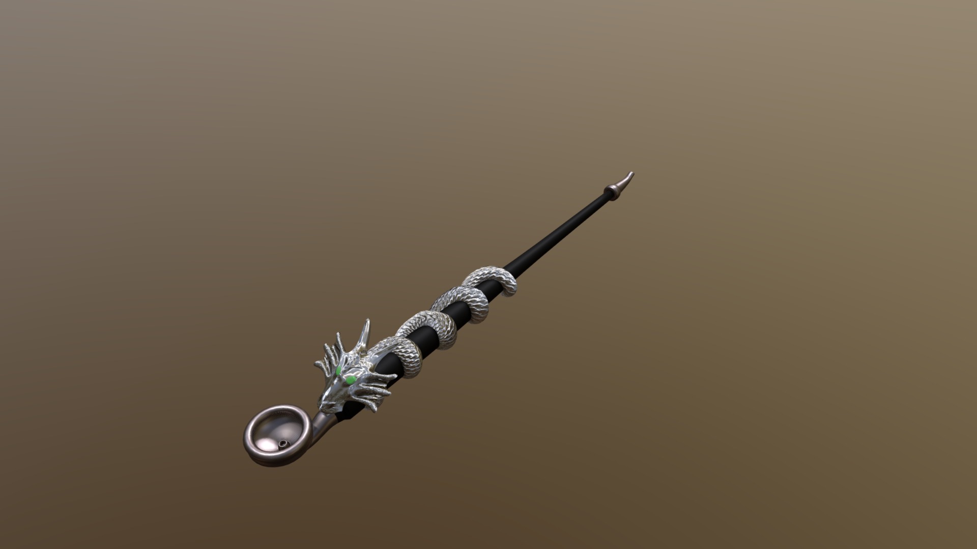 A simple Smoking Pipe with dragon shape. Creted in January 2018, edited June 2019.

Extra stuff:
https://www.3dxo.com/textures/4924_reptil_skin_1 - Dragon Smoking Pipe - 3D model by vinnytells 3d model