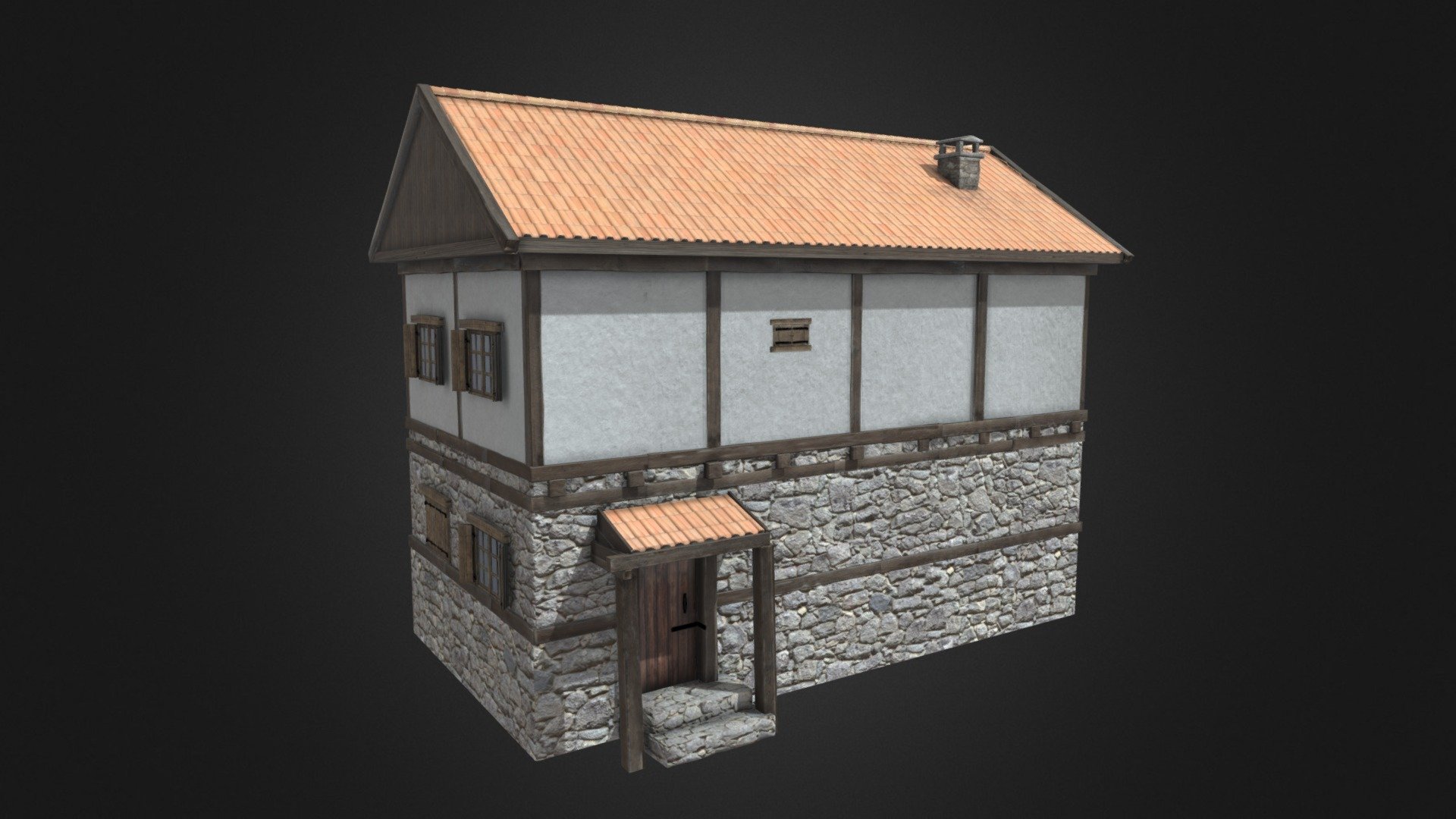 This is a model of a medieval house used in the VR restoration of the Medieval Town-Fortress Cherven.

The model was initially created in 3Ds Max 2012, then fully textured and rendered using V-Ray

Check out more models from the Cherven VR restoration at https://skfb.ly/oS6TM - Town-Fortress Cherven Medieval House 05 - 3D model by Tornado_Studios 3d model
