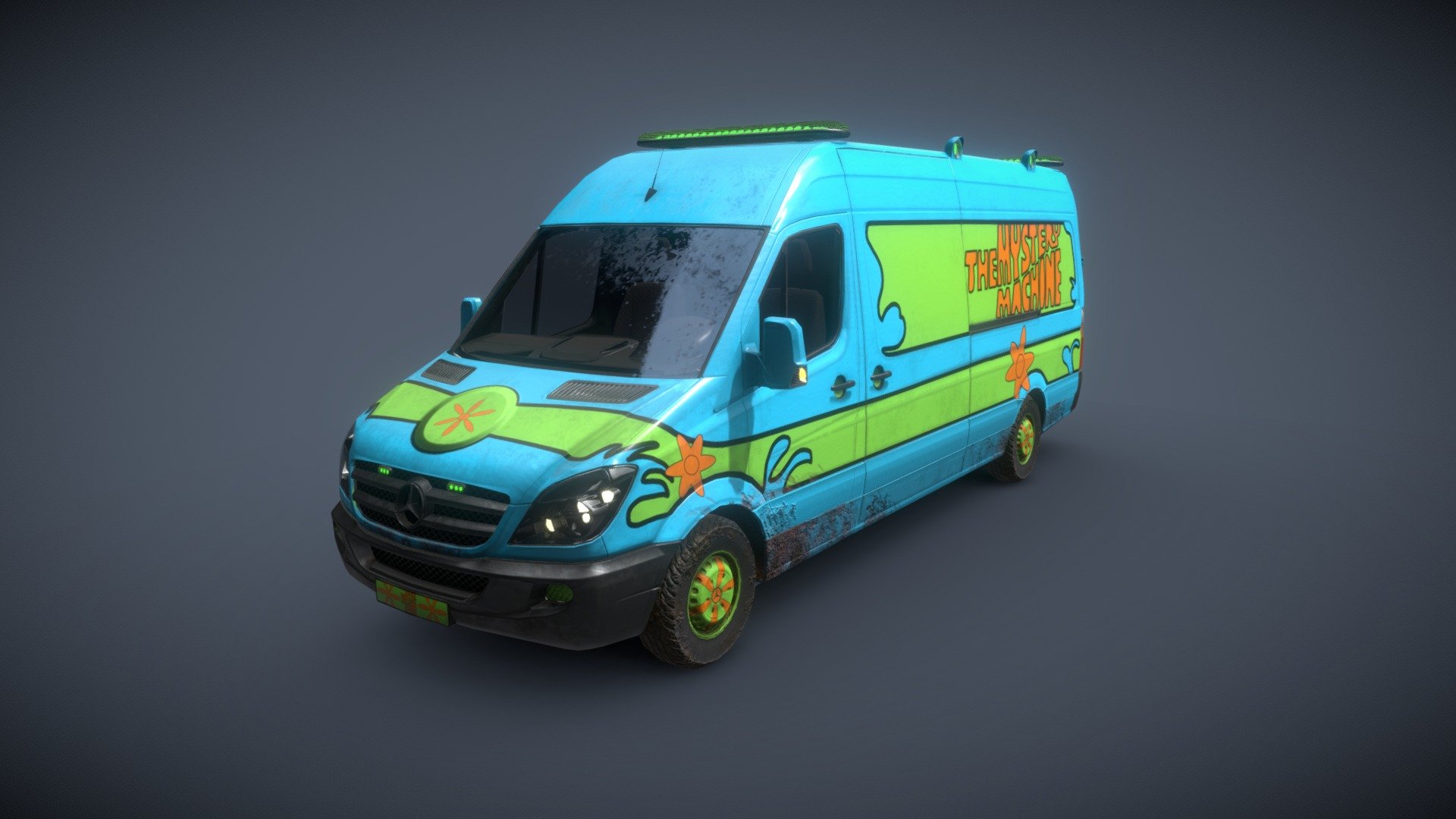 Mercedes Sprinter Scooby-Doo Mystery Machine

Lowpoly: Maya
Texture: Substance Painter - Mercedes Sprinter Scooby-Doo Mystery Machine - 3D model by Maxime Arrotin (@maxime.arrotin) 3d model