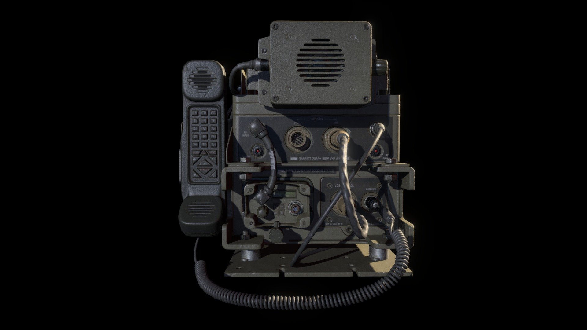 I had heard so many good things about new Blender 2.8 That I wanted to try it myself.
I had choosen to create this radiostation, because it's complex enough to try few techniques, and simple enough that i could actually complete it.
Whole model is 23k tris and uses 4K textures.

More renders here: https://www.artstation.com/muszka_pietruszka - Barrett PRC-2082 Radiostation - 3D model by muszka_pietruszka 3d model