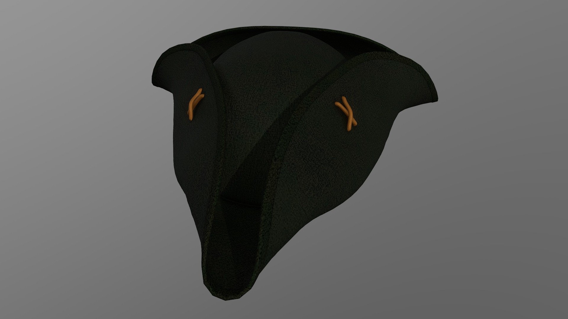 Tricorne Hat 2 (Green)
Bring your 3D model of a Tricorne Hat 2 to life with this low-poly design. Perfect for use in games, animations, VR, AR, and more, this model is optimized for performance and still retains a high level of detail.


Features



Low poly design with 11,106 vertices

21,936 edges

10,832 faces (polygons)

21,664 tris

2k PBR Textures and materials

File formats included: .obj, .fbx, .dae


Tools Used
This Tricorne Hat 2 3D model was created using Blender 3.3.1, a popular and versatile 3D creation software.


Availability
This low-poly Tricorne Hat 2 3D model is ready for use and available for purchase. Bring your project to the next level with this high-quality and optimized model 3d model