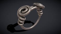 Wire Spiral Silver Ring