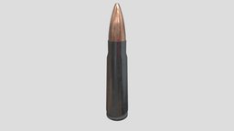 7.62 x 39mm round bullet, ammo