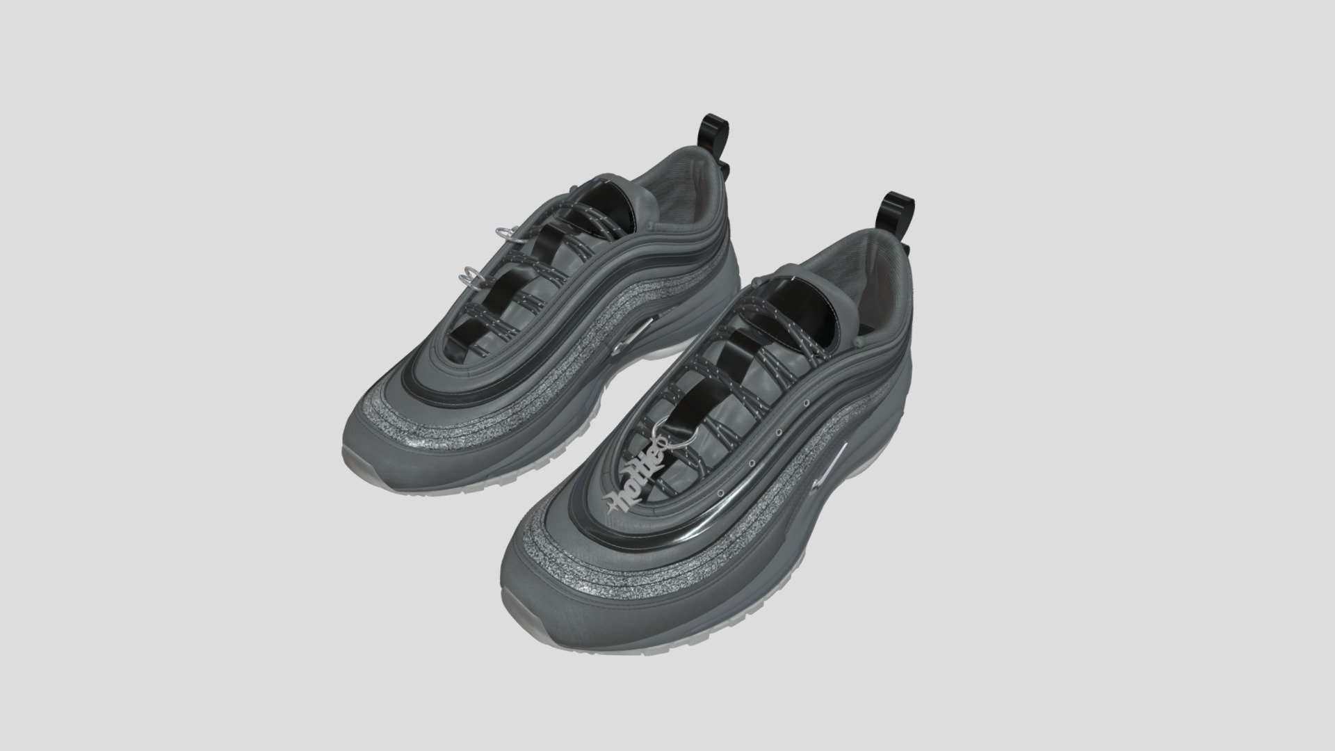 Nike Air Max 97 &lsquo;Something For The Hotties' By You；
shoes；
3D models； - Nike Air Max 97 Something For Thee Hotties - Buy Royalty Free 3D model by Jackey&Design (@1394725324zhang) 3d model