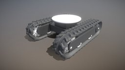Rubber Track Chassis Version 1 (Low-Poly)