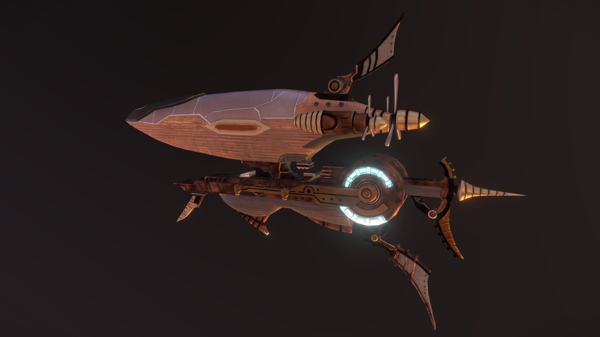 https://www.artstation.com/artwork/nzBRO

This is a model based on a concept art for an airship from Final Fantasy Type-0  (Square Enix). (Fanart)

It was my first time working on an airship. I made it a few years ago and I have improved quite a bit since then&hellip; but well, still like it! - Airship ~ Final Fantasy Type-0 ~ - 3D model by Ellie DB (@elliedb) 3d model
