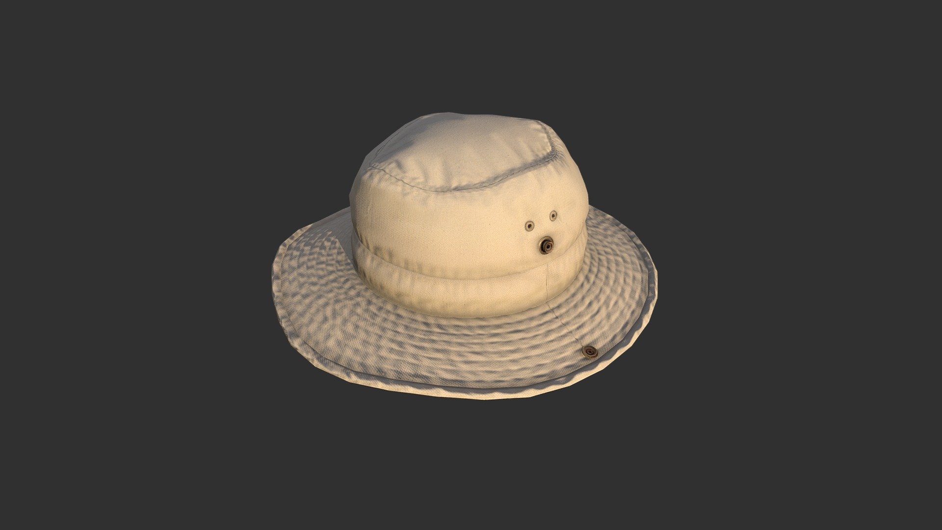 A  sun hat inspired by my real Hat - Sun Hat - 3D model by Michał Zomerski (@michaelangelo666) 3d model