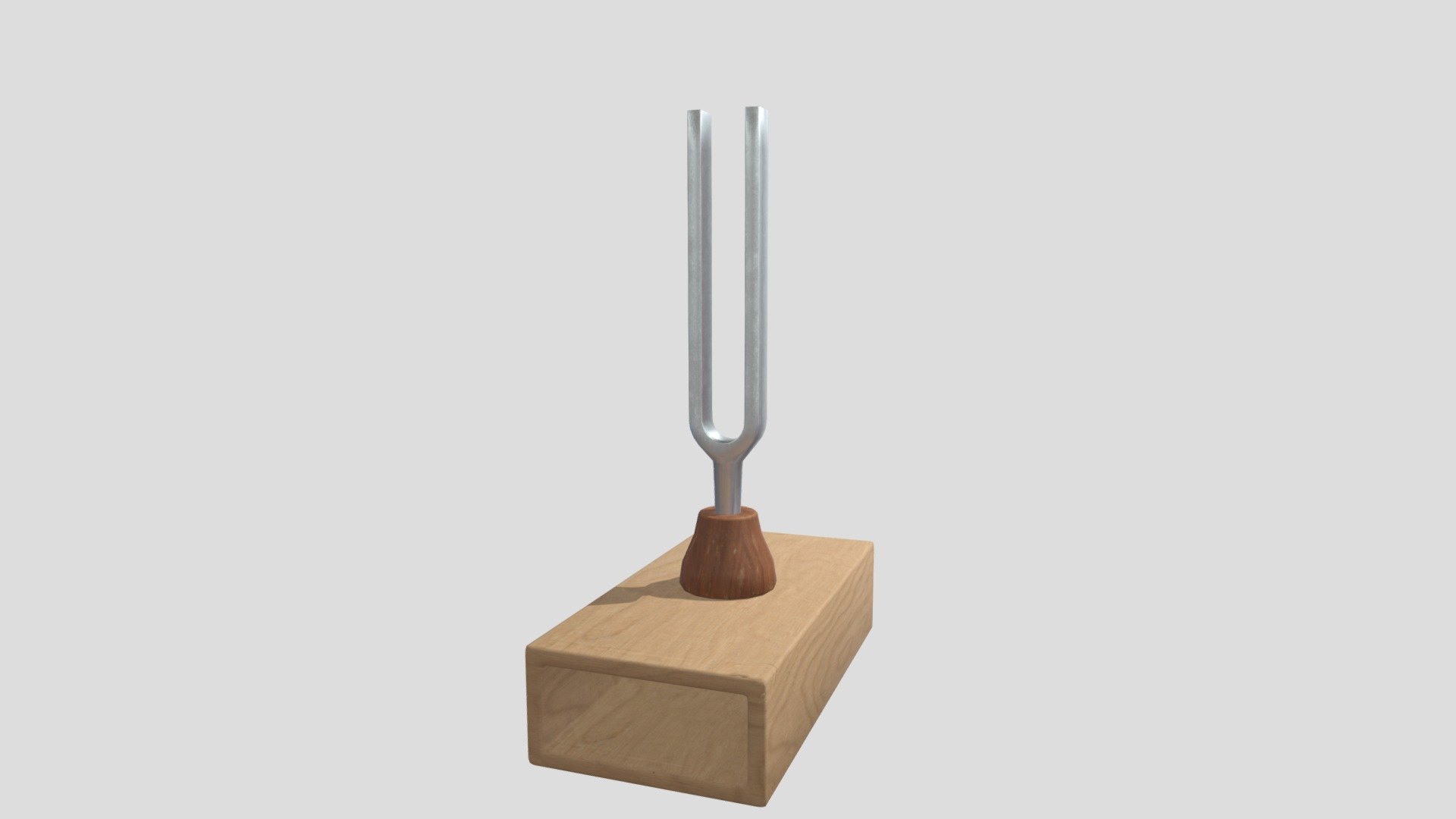 Low Poly model of 440 Hz Musical Tuning Fork with 2K textures. Initial blend file and exported .fbx model is included - Tuning Fork 440 Hz - 3D model by capkuckokos 3d model