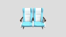 executive seat train, seat, glb, chair