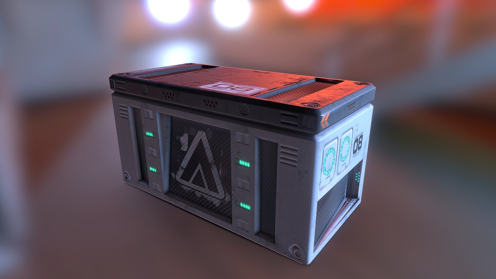 A game-ready storage container prop.
High + low poly modelled in Cinema 4D and exported to Substance Painter for bake and texturing 3d model