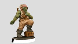 Orc Bard orc, chest, singer, mythic, lyre, musician, bard, heroquest, hero_quest, mythic_tier, prophecy_of_telor, duke_blitzein, lyrist