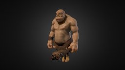 Orco orc, ogre, moster, orco, lowpoly