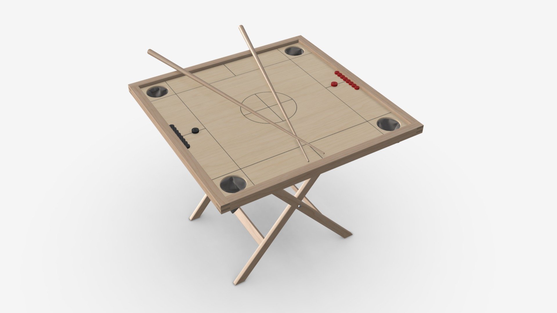 Novus Game Table Set - Buy Royalty Free 3D model by HQ3DMOD (@AivisAstics) 3d model