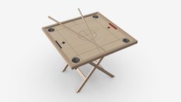 Novus Game Table Set wooden, set, stick, surface, board, play, table, national, baltic, puck, cue, discs, game, 3d, pbr, sport, novus, novuss