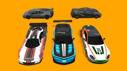 Super Cars Pack automobile, vehicles, fiat, cars, set, chevrolet, urban, generic, pack, renault, hatchback, toyota, props, auto, civilian, utility, trafic, render, unity, low-poly, asset, vehicle, lowpoly, car, toyota-hilux, peugeot-505, renault-trafic, fiat-fiorino
