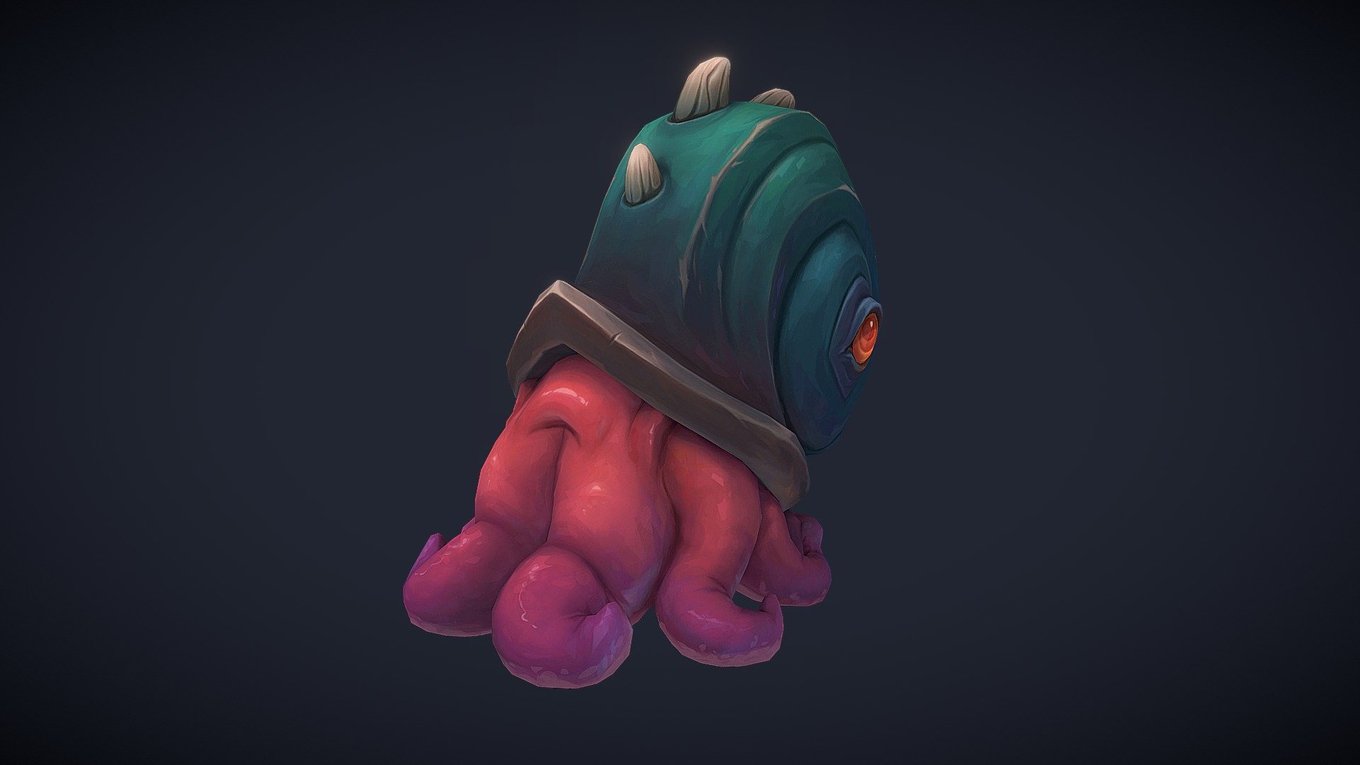 A good friend of mine inspired me to turn one of his doodles into a model, so please enjoy the adorable squishy Mr.Squiggles 🐙🎩✨ - Mr.Squiggles - 3D model by Katarzyna Mnich (@katamn) 3d model