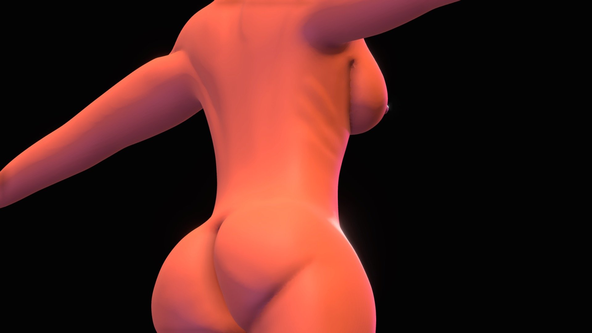 female body mesh fully naked, all body parts included except head, hands and hair,  skin textures excluded for personal preference.

model made with Nomad Sculpt - Female Body - Download Free 3D model by Jeeyodee 3d model