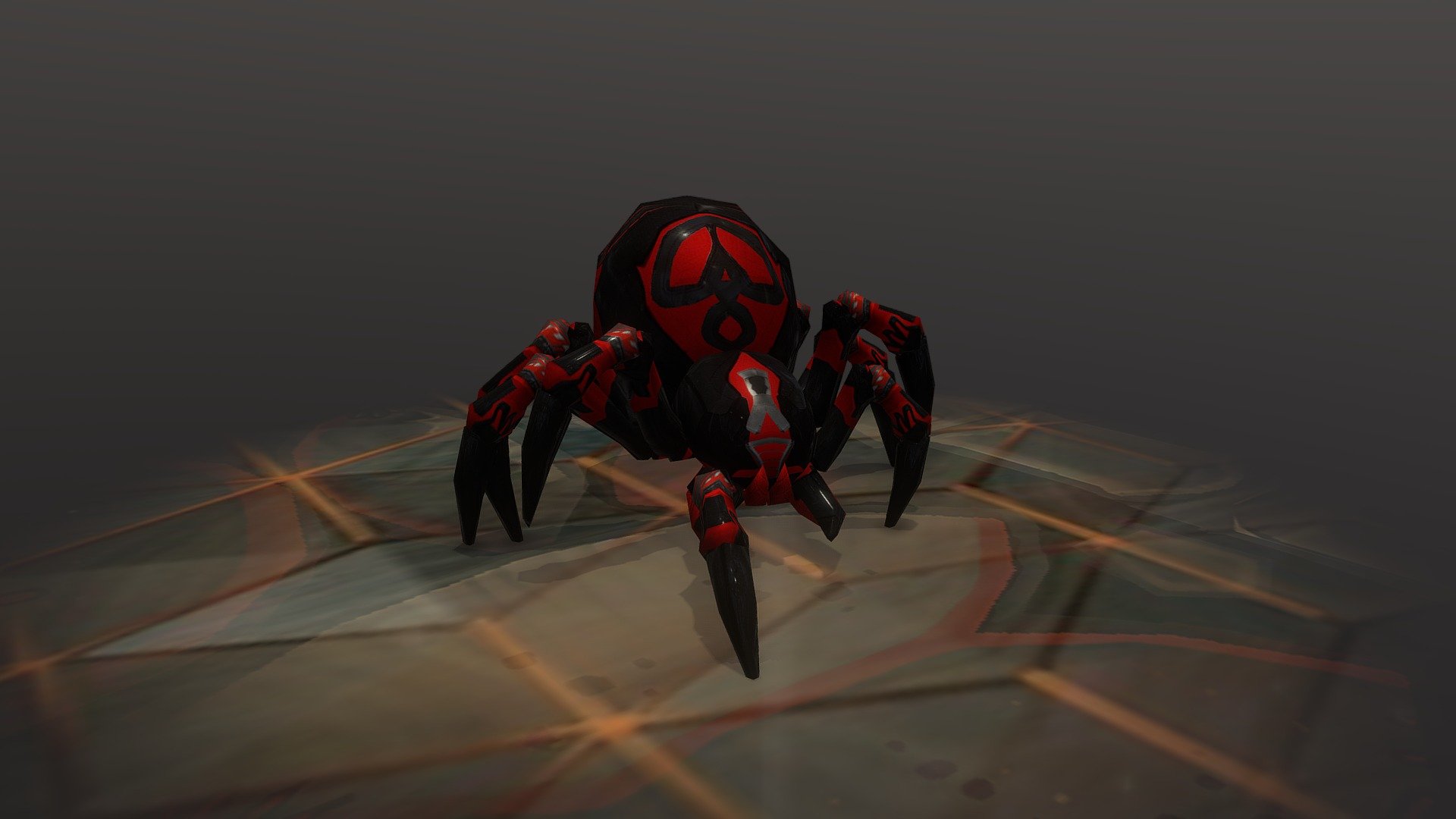 This spider is textured by a spiderman suit so this might be waiting for Cyborg Spider a bit creepy but with spiderman suit 3d model