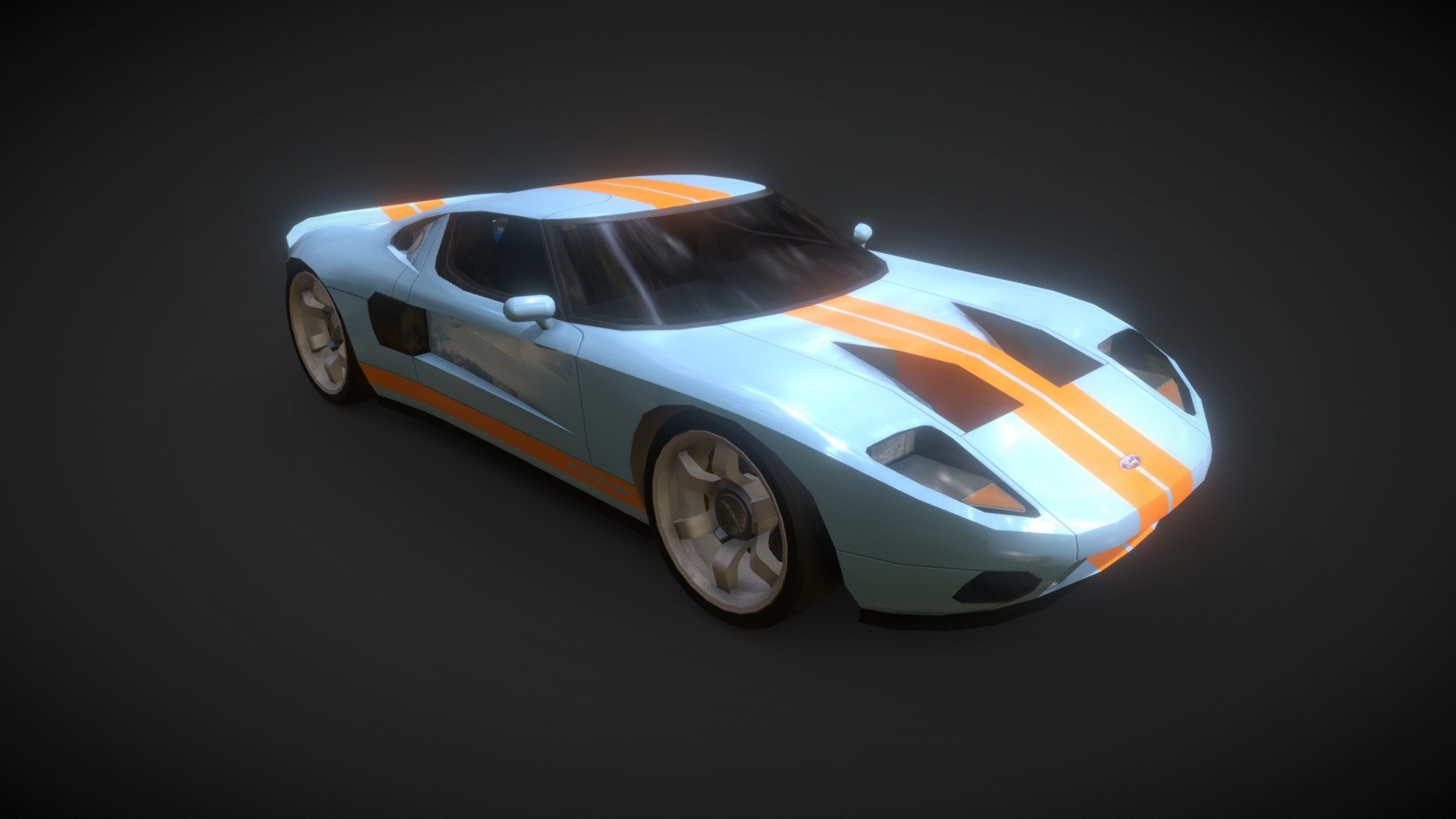 The Ford GT is a mid-engine two-seater sports car manufactured and marketed by American automobile manufacturer Ford for the 2005 model year in conjunction with the company's 2003 centenary. The second generation Ford GT became available for the 2017 model year.[1]

The GT recalls Ford's historically significant GT40, a consecutive four-time winner of the 24 Hours of Le Mans (1966–1969), including a 1-2-3 finish in 1966 3d model