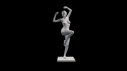 Coline 03-069 cute, standing, , beauty, natural, bodyscan, figurine, , , realistic, woman, dancing, sensual, posing, , figurative, scanstudio, cgart, life-model, girl, photogrammetry, scan, female