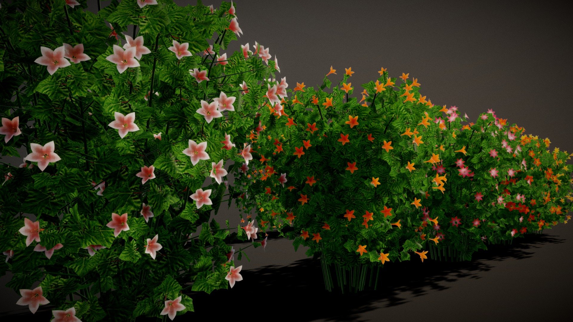 Flowering Vines with Plants.

The items in the following pack is also included.
Click Here



Assets Included:-

5 small ivy/vines with flower variations
5 Large ivy/Vines with flower Variations
5 Flowering Plants/Bust Variations;it can be used as hanging plants
5 Pots
Modular Fence with Gate
3 Flower color Texture Variations


Things you can do with this asset pack:

Translate,Rotate and Scale the vines and use them in any assets/Projects you like.
Make full garden using this fence modular pack.
use pots for internal and external renders
flowering Plant/Bush can be used as bushes.
Things are not limited just follow your imagination.


Thank You


Additional Files Structure

Export Folder contain all the fbx model
Texture folder contain all the Textures
Fence blend file
Vines blend file
pots blend file
Sketchfab Scene file

Thank You! - Flowering Vines/Ivy - Buy Royalty Free 3D model by Nicholas-3D (@Nicholas01) 3d model