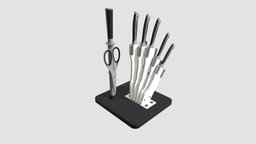 knife rack scissors, rack, knives, kitchen, 35, am145, knife