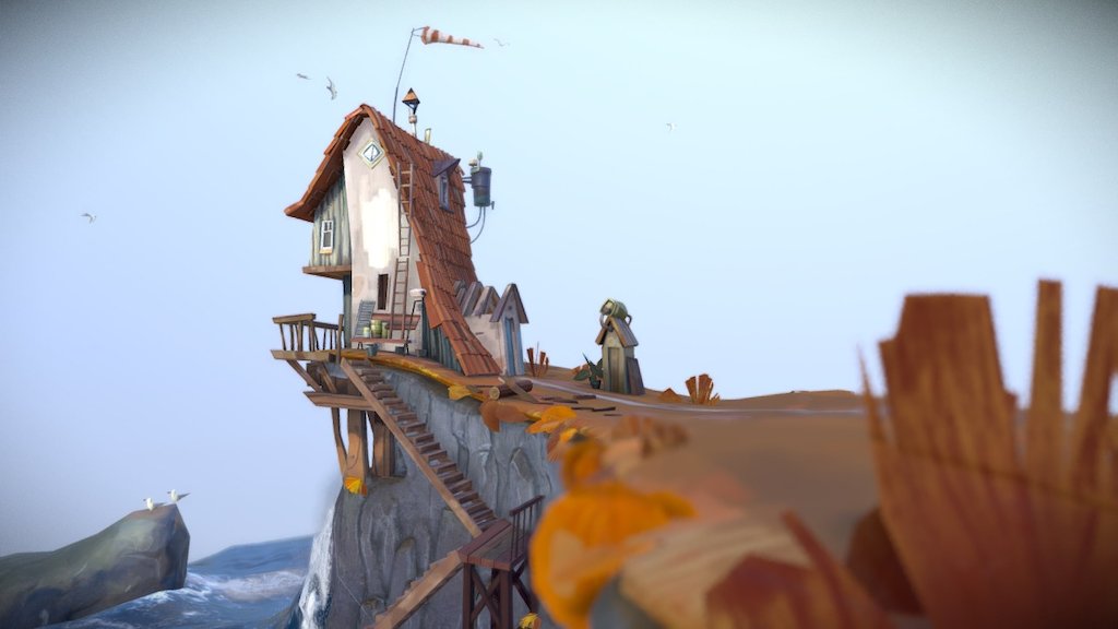 Concept from the very talented Lip Comarella for the mobile game Old Mans Yourney 
https://www.artstation.com/lipcomarella
Feedback is welcome
- MW - house at sea - 3D model by Marius Wittig (@mariuswittig) 3d model