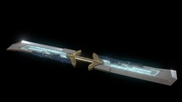 Thanos Infinity sword (With Emission) marvel, thanos, fantasyweapon, infinitywar, sword