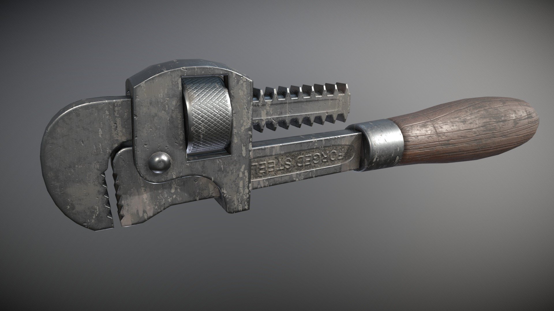 Pipe Wrench - Download Free 3D model by Anton (@talion) 3d model