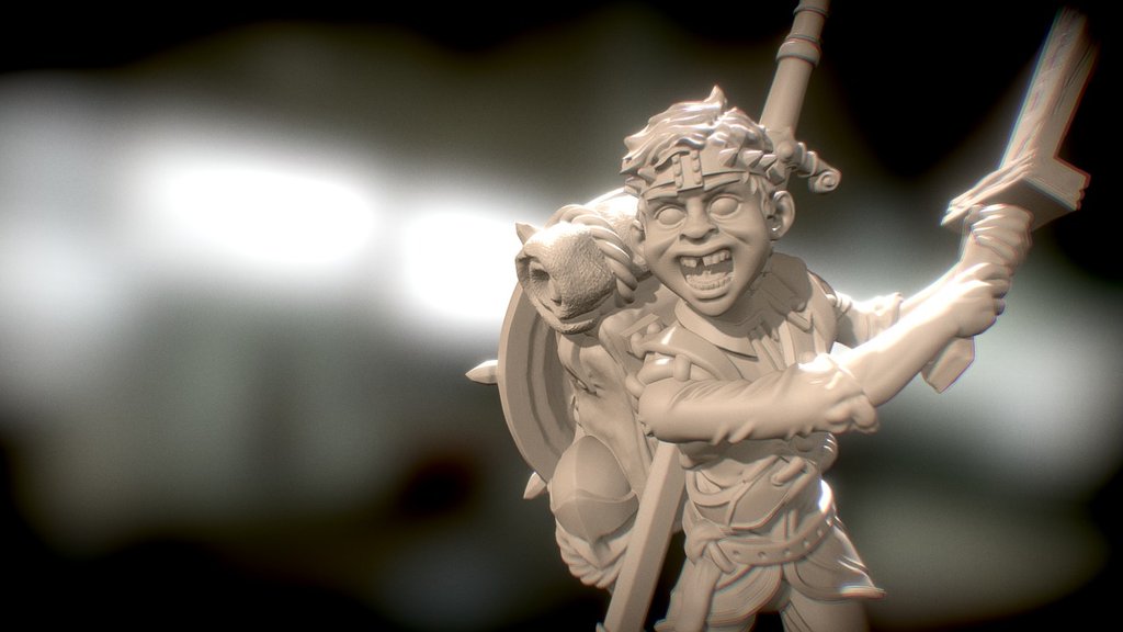 Eric the Squire, done for Moonstone. Decimated version of the sculpt for you viewing pleasure.
If you can and want go show some love and support! Everything in this world is gorgeous!

https://moonstone-pilot.backerkit.com/hosted_preorders

https://moonstonethegame.com/

https://www.facebook.com/moonstonethegame - Eric - The Squire - 3D model by artavares 3d model