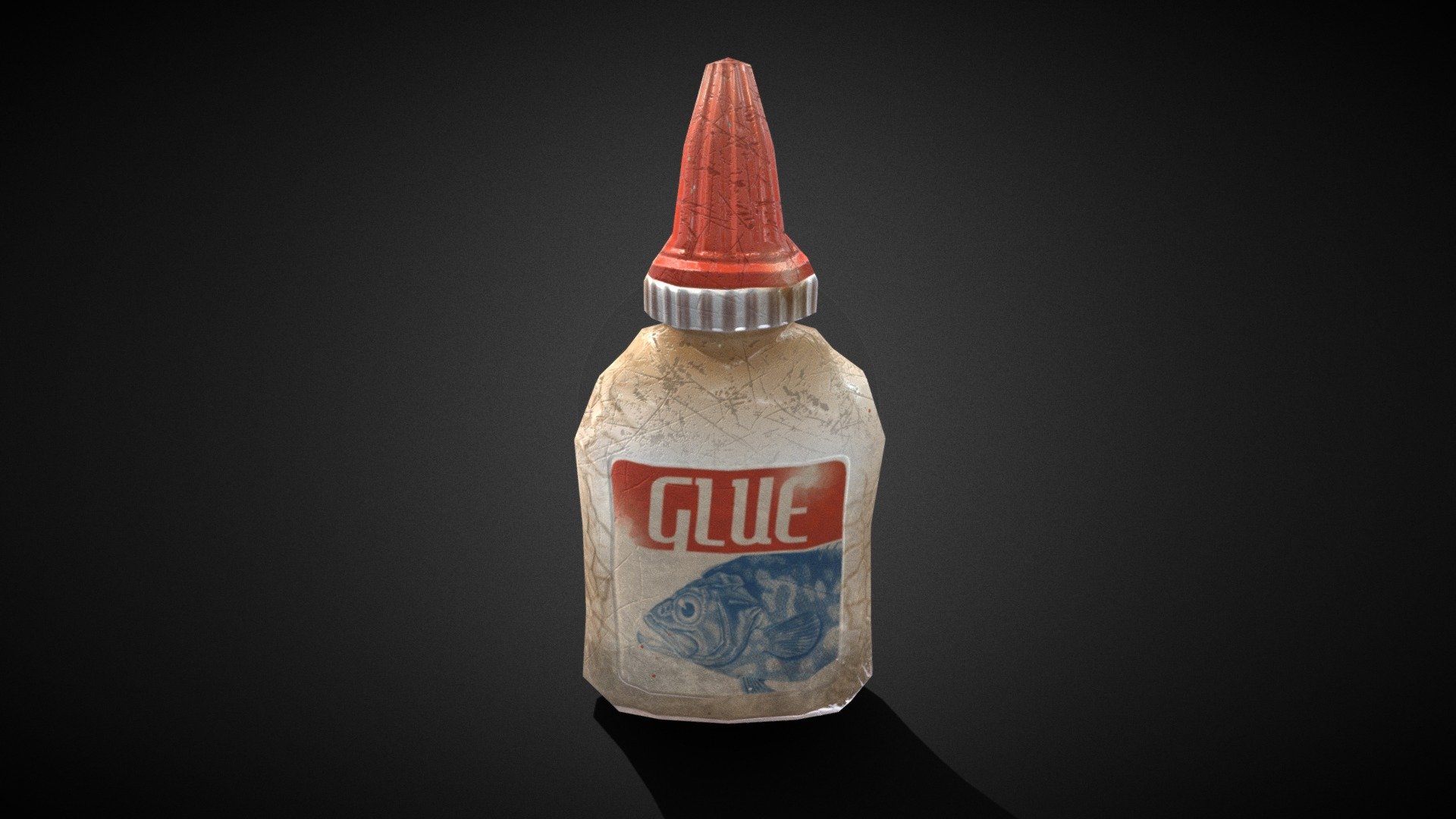 Glue, generic, from the old world after the great war. Made for a game 3d model