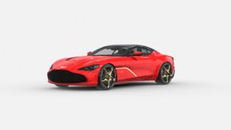3d Model Aston Martin DBS GT Zagato luxury, aston, martin, sports, gt, exotic, automotive, engine, edition, v12, zagato, limited, dbs, design, car