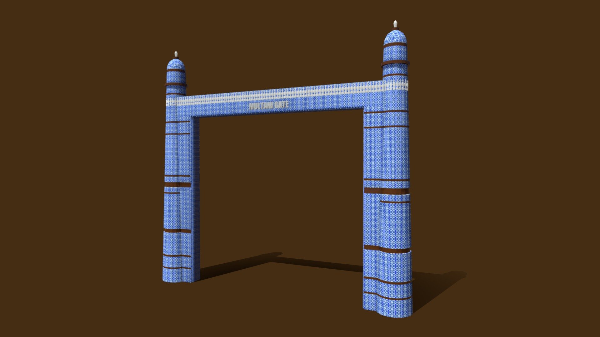 Multani Gate Bahawalpur - Lowpoly - Multani Gate Bahawalpur Lowpoly - 3D model by nabeelashrafphotography 3d model