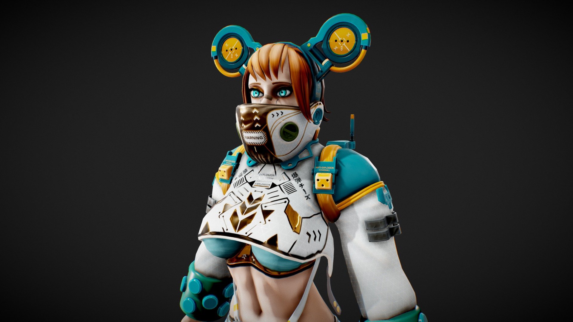 Game-ready character for your projects. Original design, futuristic look, cyberpunk style.

Contains a character and a gun.
Screenshots: https://www.artstation.com/artwork/NxO9WP




55k polys (104k tris)

Rigged

Contains no sounds and animations

Textures: 2048x2048 PNG

Textures include Generic PBR/Unity Standard/Unity HD Render Pipeline/Unreal sets

6 Materials for the characters

1 Material for the gun
 - Sci-Fi Cyberpunk Girl - Buy Royalty Free 3D model by amazingStanley 3d model