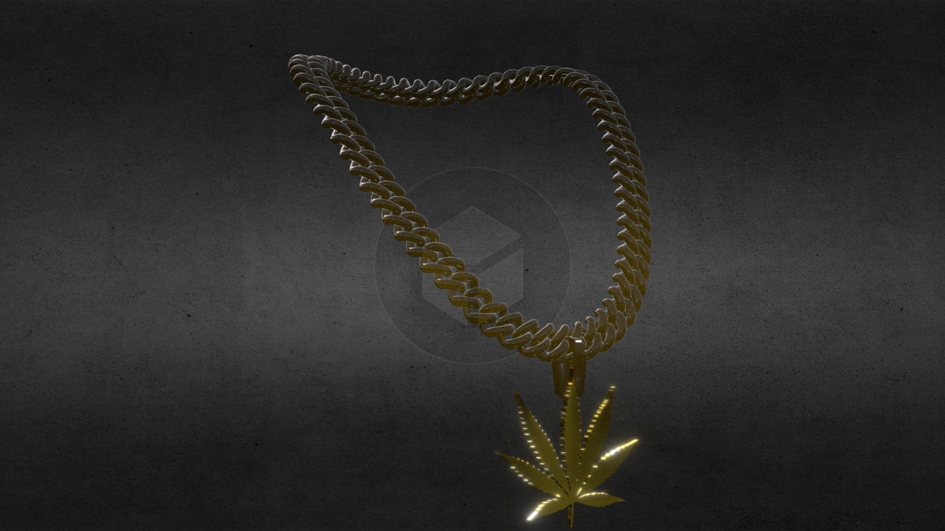 weed cuban chain gangsta 

want best result in blender just make it full metallic and roughness to 0 - cuban weed chain - Download Free 3D model by xerces (@nafaysoomro88) 3d model