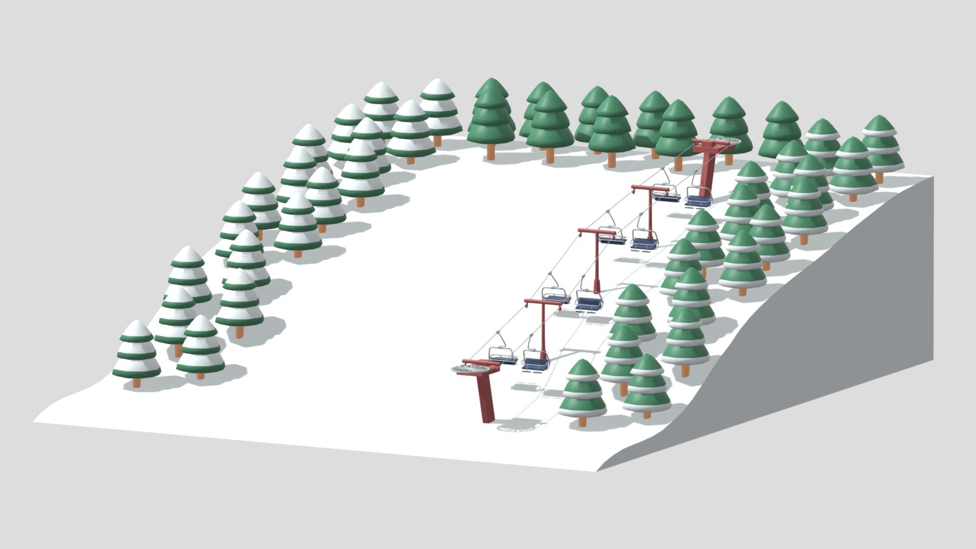 -Ski Slope Lift Mountain Pack.

-This product contains 66 objects.

-Total vert: 18,206 poly: 15,797.

-This product was created in Blender 3.0.

-Formats: blend, fbx, obj, c4d, dae, abc, glb, stl, unity.

-We hope you enjoy this model.

-Thank you 3d model