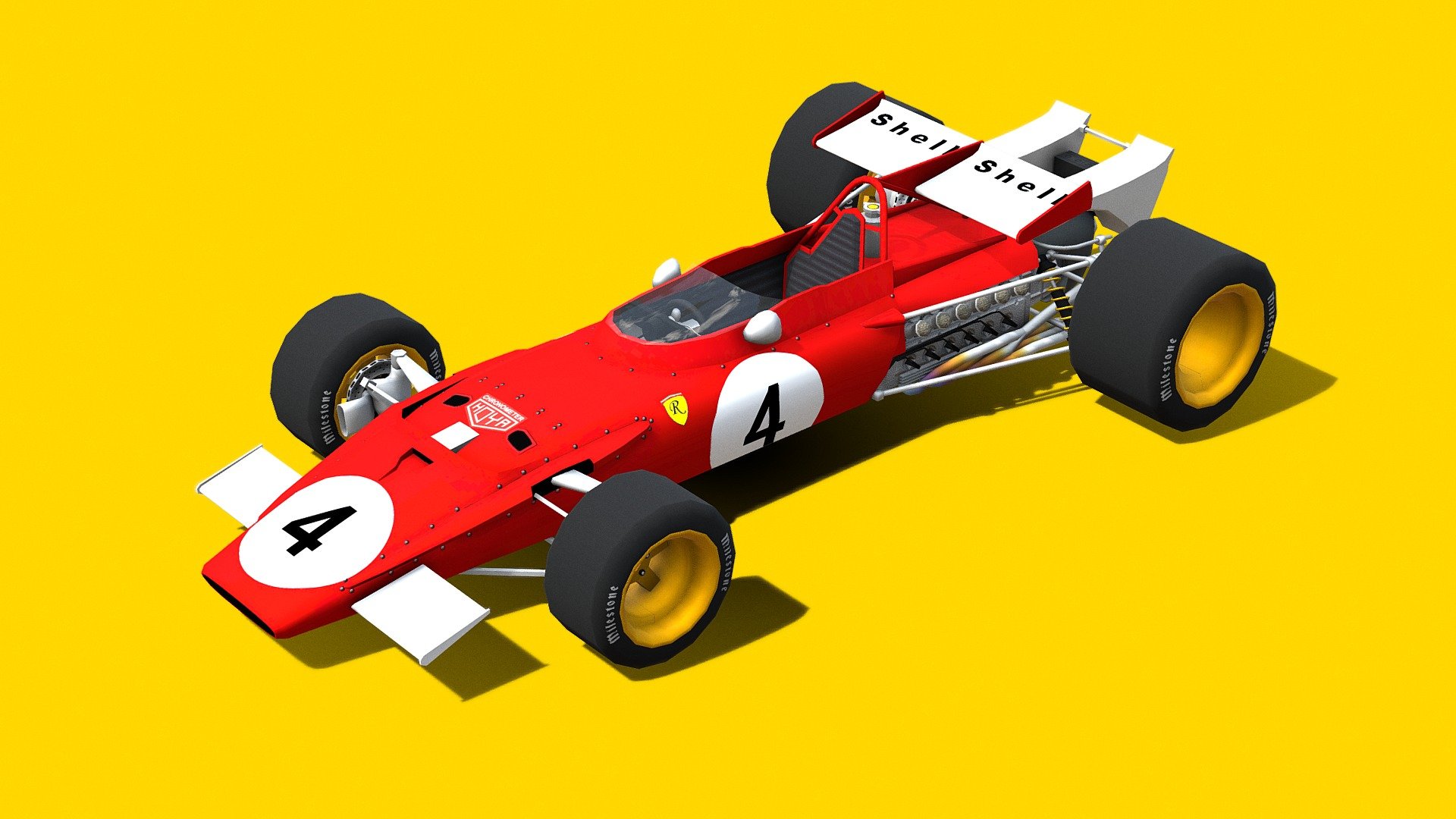 Formula 1 1970 Medium Quality Model 3d model