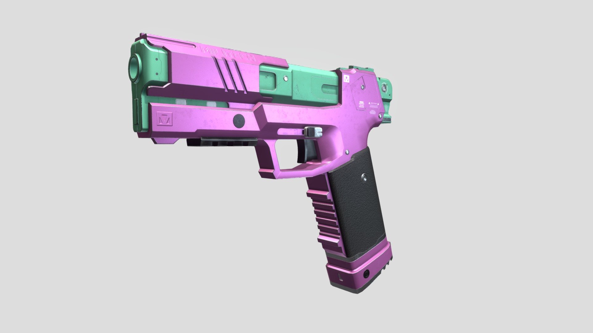 cyberpunk edgerunners rebecca pistol fans art - cyberpunk 2077 - MILITECH M-76E OMAHA - 3D model by ernielo18 3d model