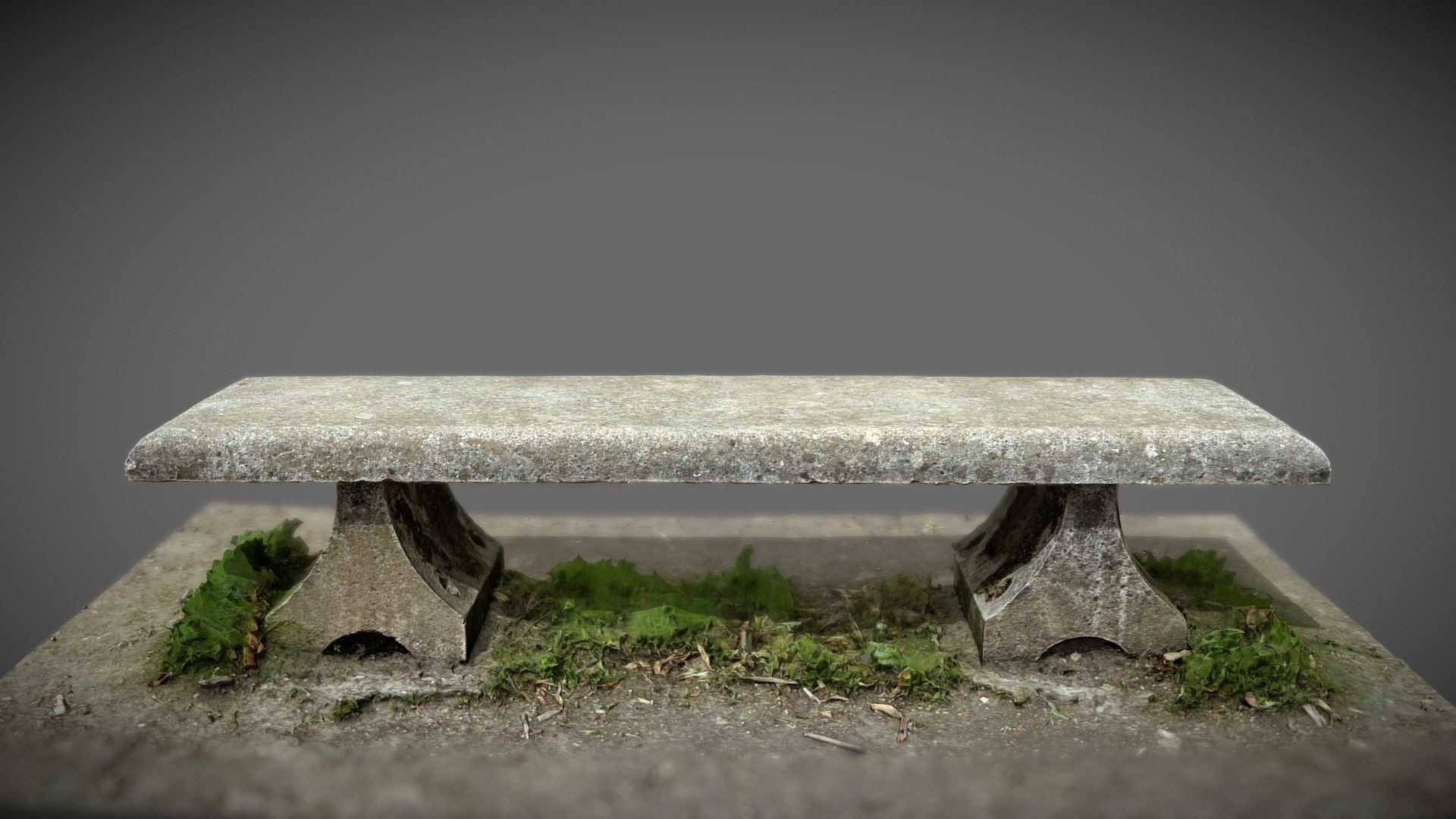 Scan of an old concrete bench in a Paris park.
Photogrammetry scan of 76 pictures only.
4K textures PBR 3d model