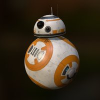 BB-8 Droid droid, force, wars, star, awakens, bb-8, substance, blender