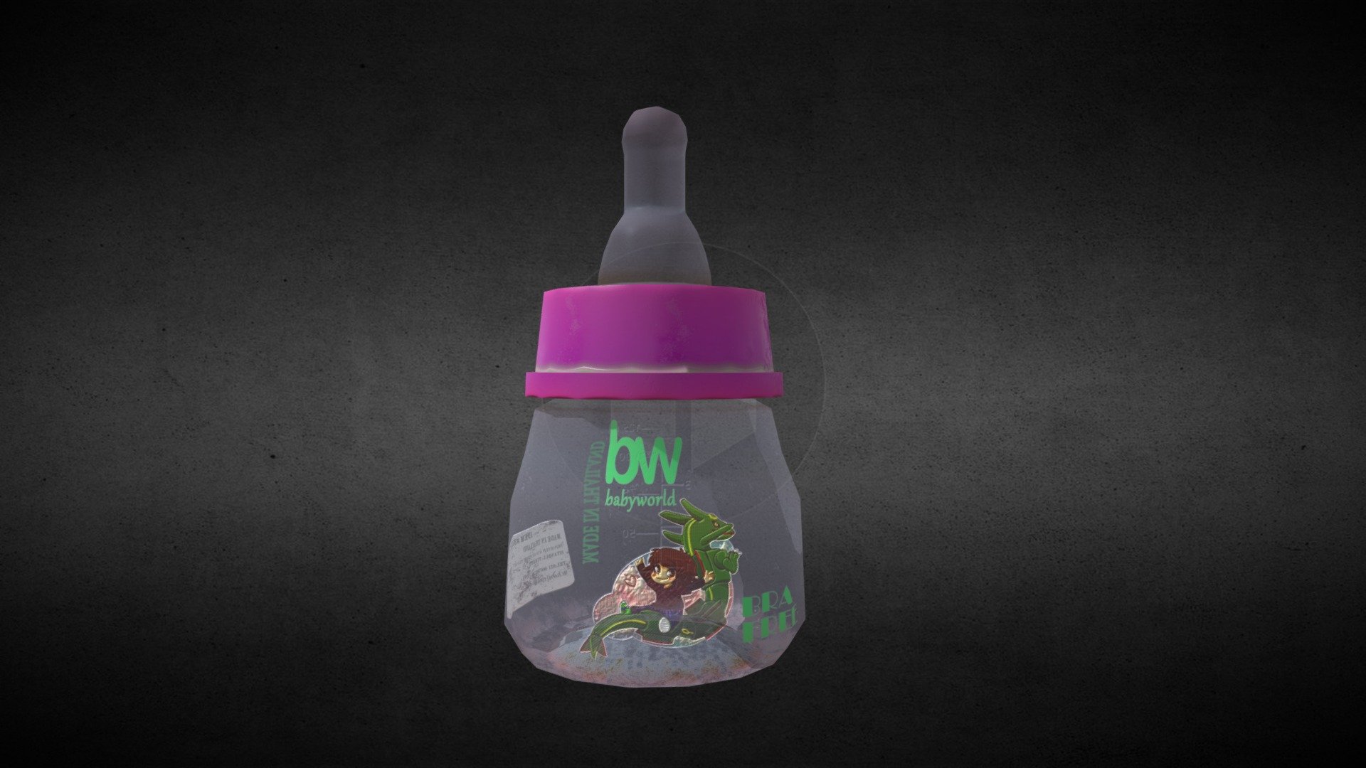 Baby Bottle - Download Free 3D model by kasym.hashim 3d model