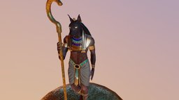 Anubis egypt, dota2, dota, egyptian, high-poly, lopoly, anubis, charactermodel, low-poly-model, lowpolymodel, pbrtexture, pbr-texturing, egyptian-culture, anubis-ancient-egypt, substancepainter, substance, character, charactermodeling, modeling, low-poly, pbr, lowpoly, model, characters, characterdesign, model3d