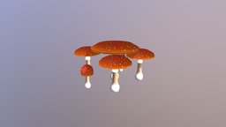 Simple cartoon mushrooms #2