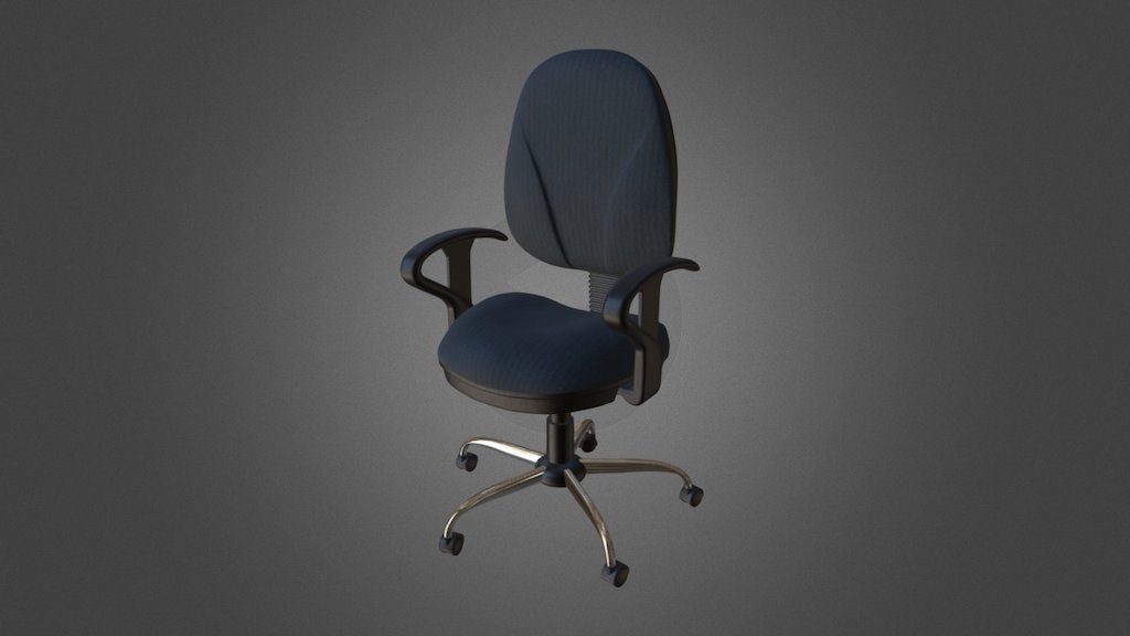 A standard office chair model I made for a game I'm working on. Model made in Blender, Texture made in Substance Painter 3d model