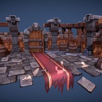 Stylized Dungeon Environment dungeon, dungeons, stylized